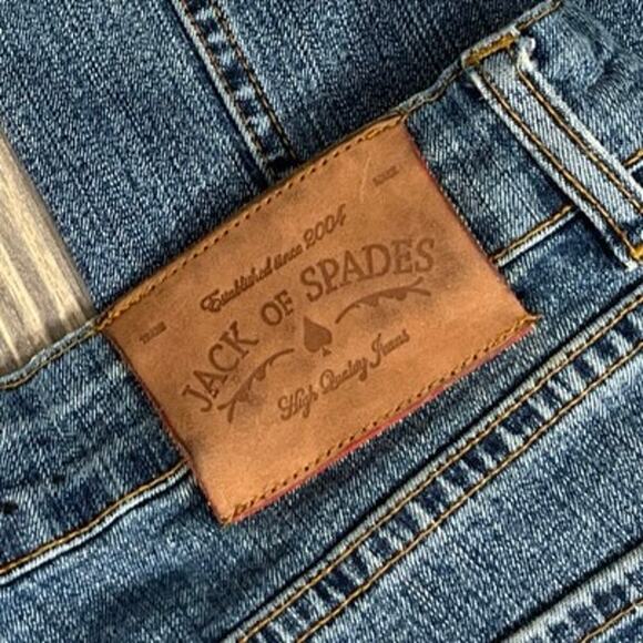 Jack Of Spades Men High Roller Stretch Jeans 33x30 Loose Straight On Trend - Picture 2 of 11